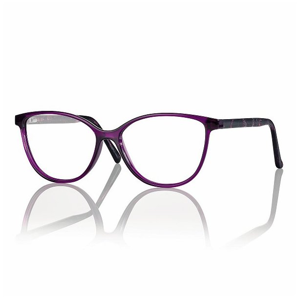 TR90 Hand-Made Acetate Sides Mod. F0215 52|Shiny Purple/Marbled