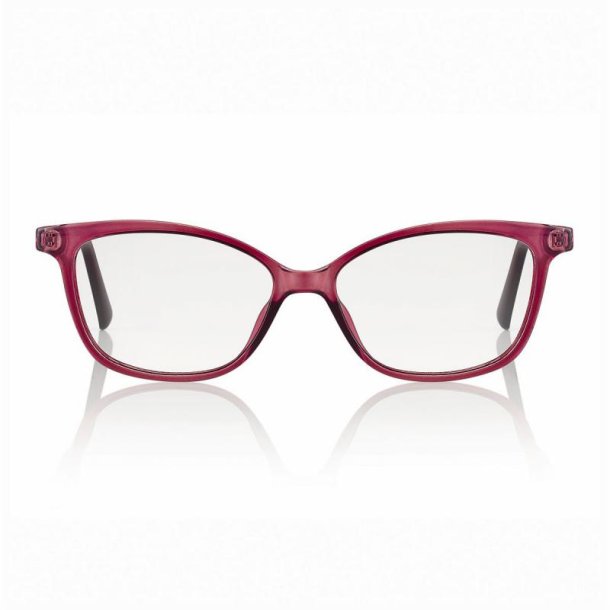 Shiny red 54 16-135 TR90/acetate Lady frame with case
