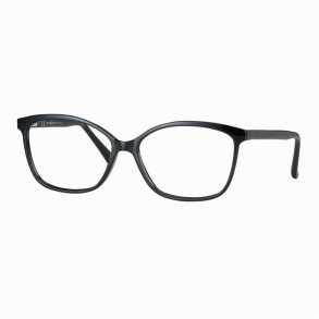 Shiny black 54 16-135 TR90/acetate Lady frame with case