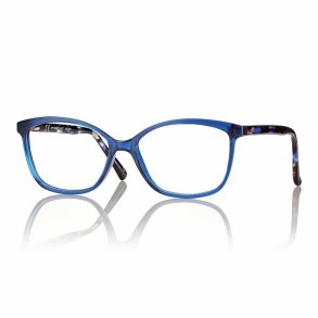TR90 Hand-Made Acetate Sides Mod. F0217 54|Shiny Blue/Demi Blue