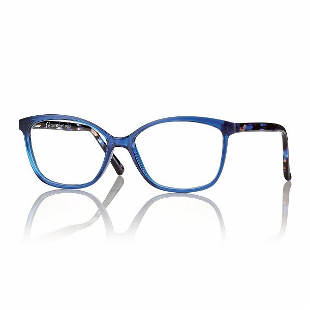 TR90 Hand-Made Acetate Sides Mod. F0217 54|Shiny Blue/Demi Blue