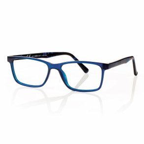 Shiny blue/demi 53 16-145 TR90/acetate Man frame + case