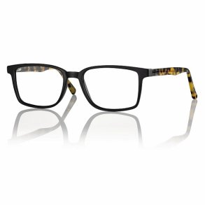 TR90 Hand-Made Acetate Sides Mod. F0220 55|Matt Black/Demi