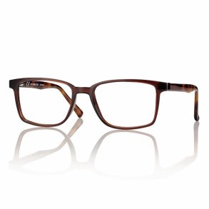 TR90 Hand-Made Acetate Sides Mod. F0220 53|Shiny Dark Brown/Demi