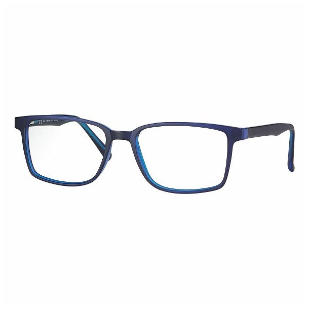 TR90 Hand-Made Acetate Sides Mod. F0220 55|Matt Dark Blue