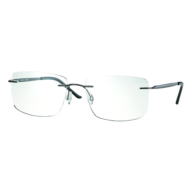 Rimless &szlig; Titanium Shiny Gun Metal