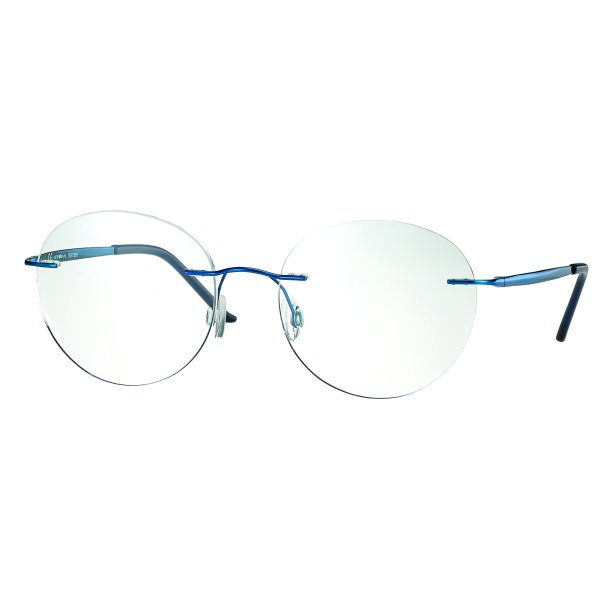 Rimless &szlig; Titanium Shiny Blue