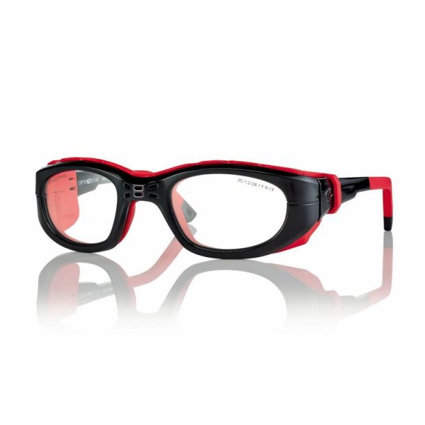 Shiny black/red Sport Frame 51-23-130 with case