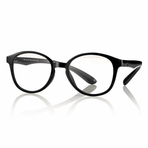 Shiny black46 17-135 TR90 kids frame w.Bluelight planolenses