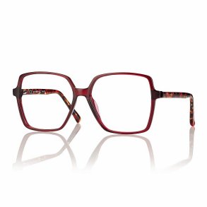 TR90 Hand-Made Acetate Sides Mod. F0278 55|Shiny Burgundy/Demi