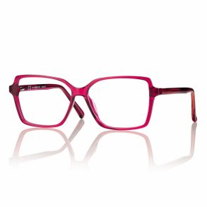 Shiny fuchsia/brown 52 13-135TR90/acetate Lady frame w.case