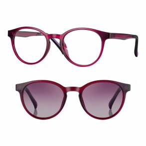 Shiny magenta45 18-135Frame TR 90/PPSU fr.w.mag.clip-on grey
