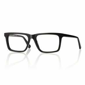 Shiny black 51 16-140 small size Man acetate frame w.case