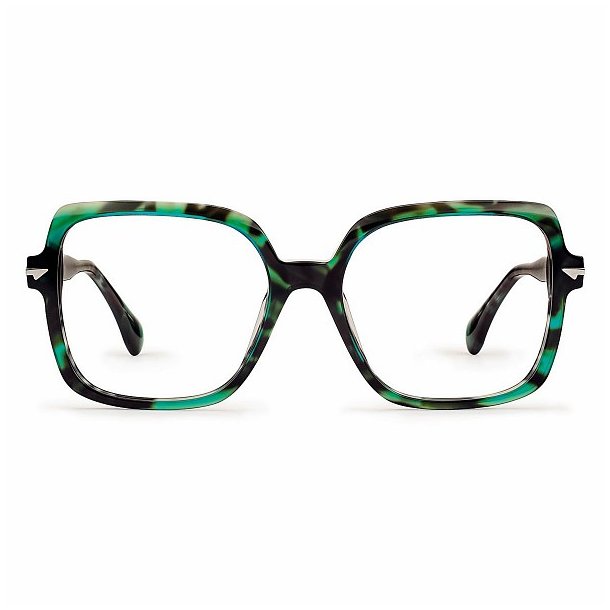 Big Squared. Shiny Turquoise Demi - Woman