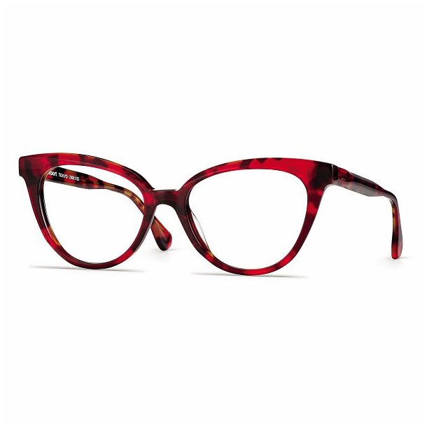 Cat Eye. Shiny Red Demi - Woman