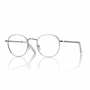 Matt silver 50 21-145 round metal frame unisex with case