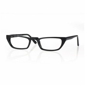 Shiny blacMan Acetate half eye frame 50 20-145+ case