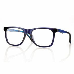 SHINY BLUE Ultemframe 54 18-145+magn.clip-on smoke lens+case