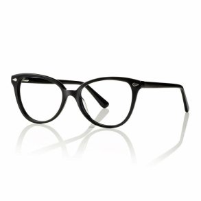 Black acetate woman 54 w/Gradgrey/rose magnetic clip-on