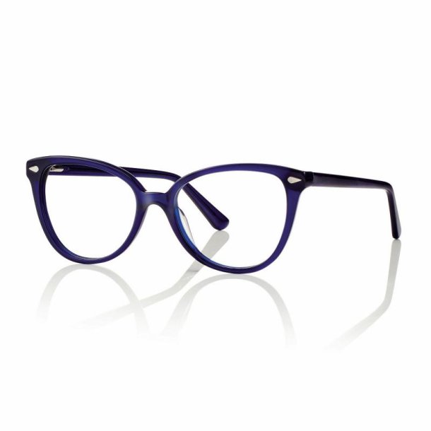 Blue acetate woman 54 w/Grad blue/violet magnetic clip-on