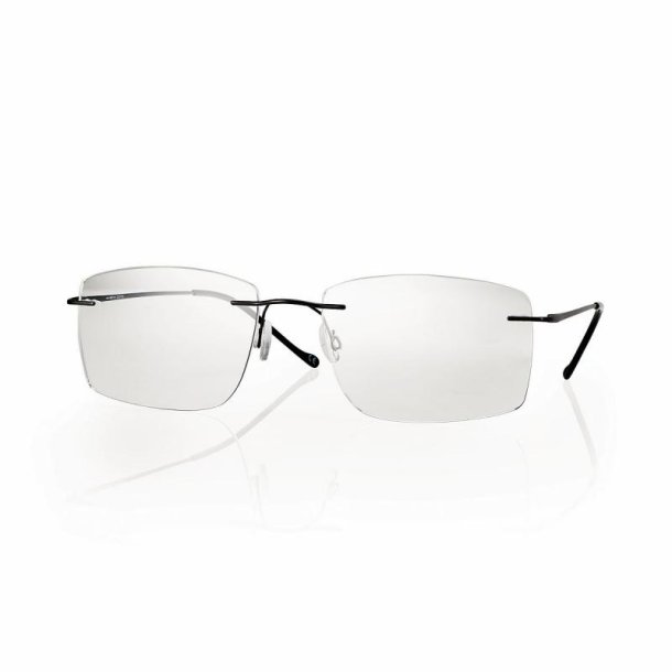 Matt Gun Metal Man Rimless titanium fr. 55 18-145+Case