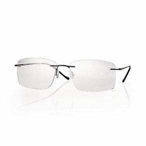 Matt Gunmetal Man Rimless titanium fr. 57 18-150+Rhinestone