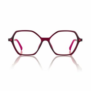 Neyeture shiny burgundy 54 15-140 frame for woman
