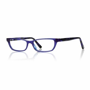 Blue/demi 53 15-145 TR90/acetate half-eye frame for woman
