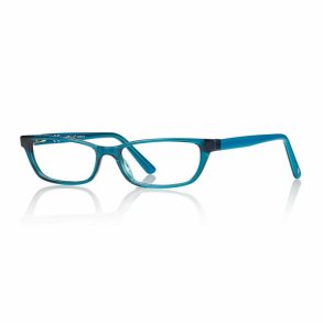 Shiny petrol 53 15-145 TR90/acetate half-eye woman
