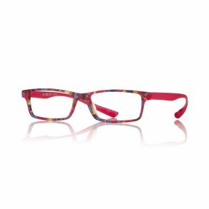 Demi fuchsia/red 53 16-155 acetate halfeye man w/Wrap temple