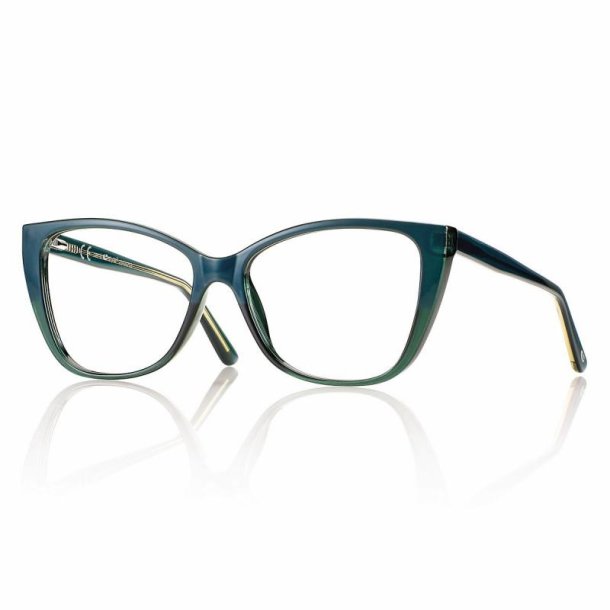 Shiny green 54 15-145 TR90/acetate woman+case