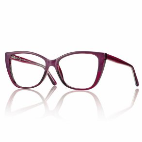 Shiny burgundy woman frame