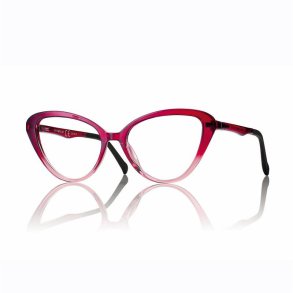 Sh Burg/Rose NEYETURE woman w/Grad Blue-Smoke magn clip-on