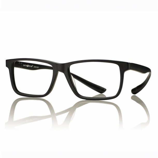 Black Acetate Frame Man 52 + TR90 wrap-around temples