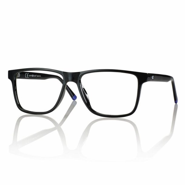 Shiny Black/Azure 56 15-145 TR90/Acetate man + Case