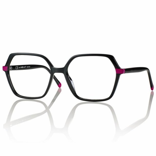 Shiny Black/Fuchsia 54 17-145TR90/Acetate woman + Case