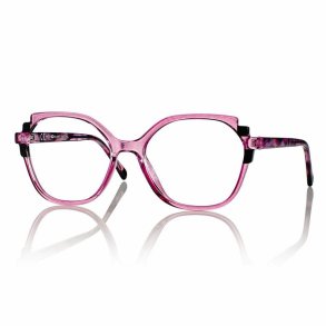 Shiny Rose/Black 52 17-145 TR90/Acetate woman + Case