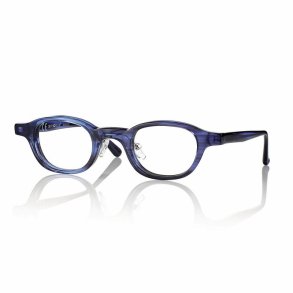 SHINY BLUE 42 24-145 ACETATE UNISEX FRAME for HIGH POWER