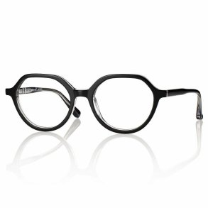 SHINY BLACK/CRYSTAL 48 17- ACETATE TEEN FRAME+CASE