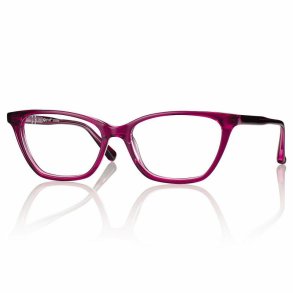 SHINY PURPLE/PINK 51 15-140  ACETATE TEEN FRAME+CASE