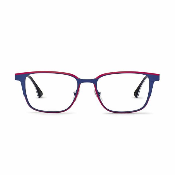 BLUE/RED 53 18-145 MEN'S ALUMINUM FRAME + clip on. SMOKE
