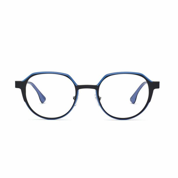 BLACK/BLUE 49 21-145 UNISEX ALUMINUM FRAME + clip on. BLUE