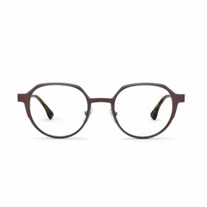 BROWN/GREY 49 21-145 UNISEX ALUMINUM FRAME + clip on. G15