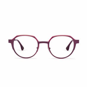 BORDEAUX/ROSE 49 21-145 UNISEX FRAME + clip on. GRAD PURPLE