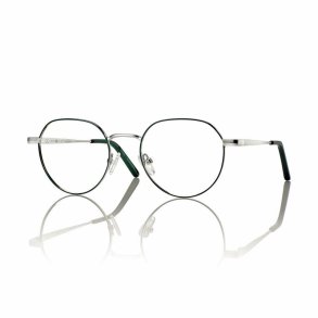 SILVER/GREEN 52 20-140 METAL FRAME + clip on. SMOKE LENS