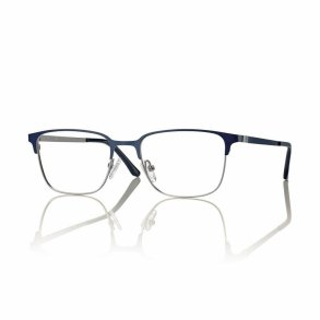 SILVER/BLUE 52 18-145 METAL FRAME + clip on. BLUE LENS