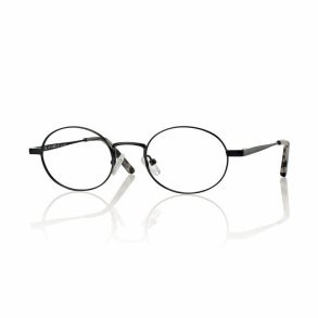 BLACK 49 21-140 METAL FRAME +clip on. SMOKE LENS