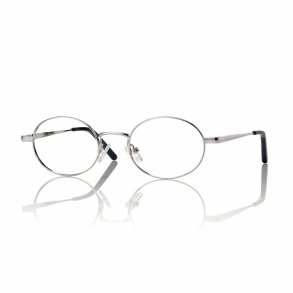 SILVER 49 21-140 METAL FRAME + clip on. BLUE LENS