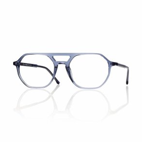 SHINY BLUE 54 19-145 HD UNISEX ACETATE FRAME