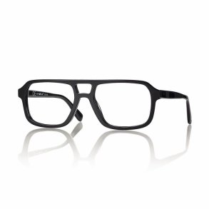 SHINY BLACK 57 19-150 ACETATEFRAME FOR MAN